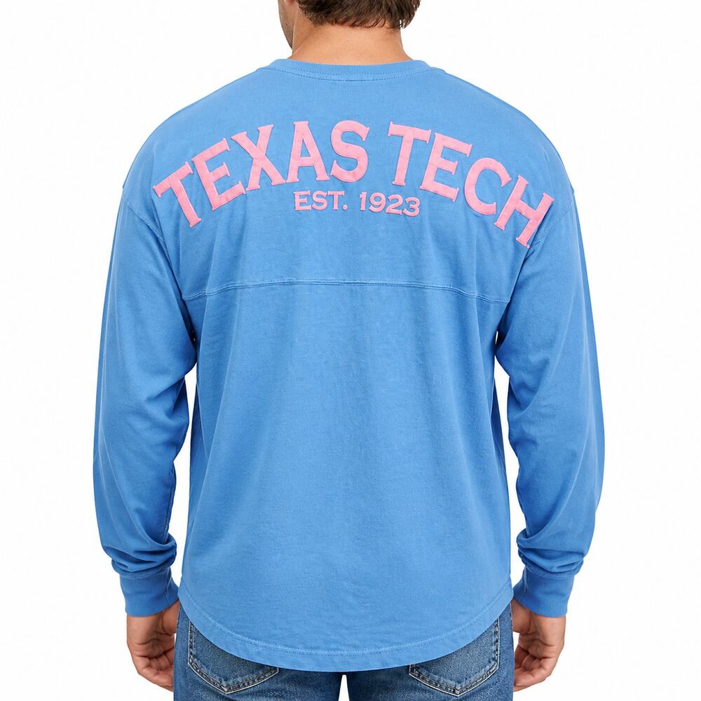 Texas Tech Shirt Mens Medium Long Sleeve NCAA College Spirit Jersey 1923